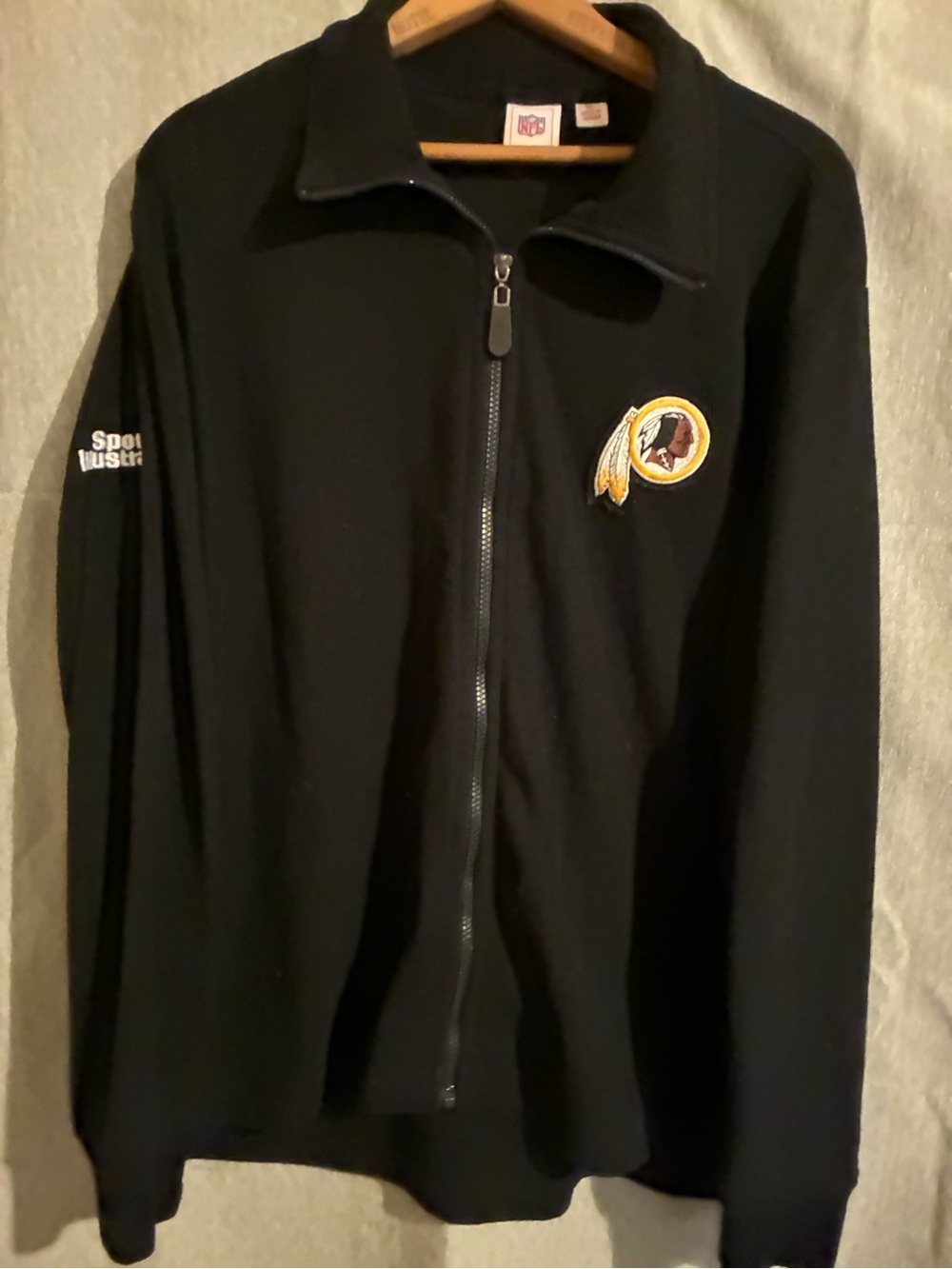 NFL Vintage Washington redskins  Full-Zip Fleece Jacket size XL